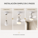 Ventilador de Techo 2 en 1 con Lámpara LED y Control Remoto Linden