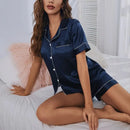 Pijama de Satén de 2 Piezas para Mujer Linden