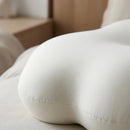 Contoured Memory Foam Pillow Raised Side Sections Sleep Support Bedding Matching Pillowcase