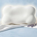 Contoured Memory Foam Pillow Raised Side Sections Sleep Support Bedding Matching Pillowcase