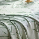 100% Bamboo Fiber Cooling Blanket for Bed Grade A Natural Plant Thin Summer Blanket Floral Printed Lightweight Breathable Quilt