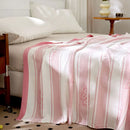 100% Bamboo Fiber Cooling Blanket for Bed Grade A Natural Plant Thin Summer Blanket Floral Printed Lightweight Breathable Quilt