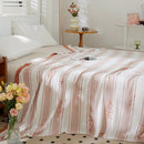 100% Bamboo Fiber Cooling Blanket for Bed Grade A Natural Plant Thin Summer Blanket Floral Printed Lightweight Breathable Quilt