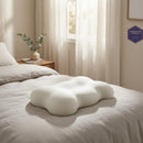 Contoured Memory Foam Pillow Raised Side Sections Sleep Support Bedding Matching Pillowcase