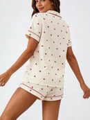 Pijama de 2 Piezas con Estampado de Cerezas para Mujer Linden